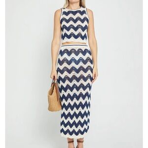 kourt Ellie Blue Crochet Set